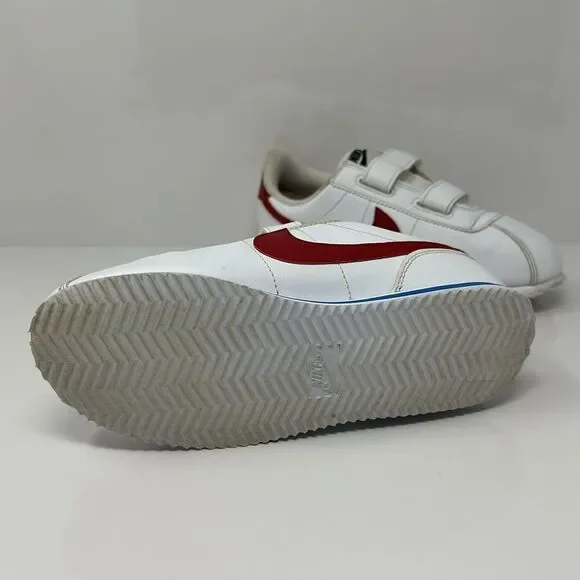 Nike Cortez Basic SL Kids 3Y White Red Blue Shoes Forrest Gump 904767 103 - Picture 4 of 6